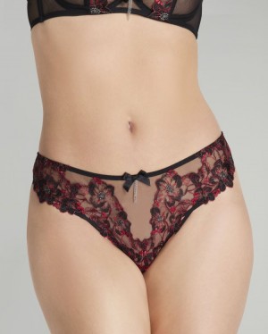 Agent Provocateur Amoura Full Brief レディース ブリーフ Black/Red 日本 | X2W-7317