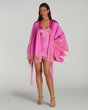 Agent Provocateur Christi Short Kimono レディース ガウン Pink/Terracotta 日本 | B3J-8317