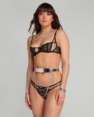 Agent Provocateur Dalia Belt レディース カフス、チョーカー、ボディチェーン シルバー 日本 | Y5U-1496