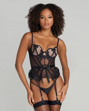 Agent Provocateur Dinkka Basque レディース ボディスーツ 黒 日本 | G3G-1507