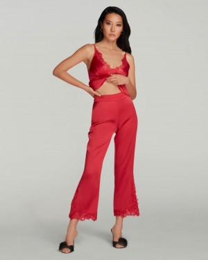 Agent Provocateur Emmaline Pyjama Trouser レディース パジャマ 赤 日本 | S2Y-0643