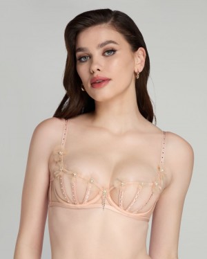 Agent Provocateur Evangelene Balconette Underwired Bra レディース ブラ Sand 日本 | A5H-6494