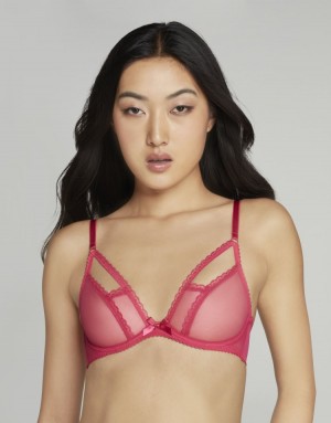 Agent Provocateur Fia Plunge Underwired Bra レディース ブラ ピンク 日本 | T6Q-1833