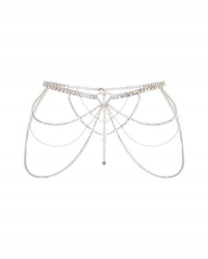 Agent Provocateur Hedonie Chain Belt レディース カフス、チョーカー、ボディチェーン シルバー 日本 | O8N-6050