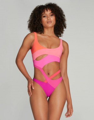 Agent Provocateur Izaro Swimsuit レディース 水着 ピンク 日本 | L4I-3623