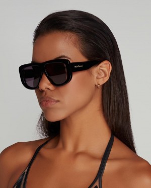 Agent Provocateur Karley Sunglasses レディース サングラス 黒 日本 | S9V-3749