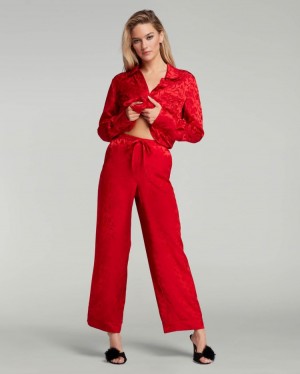 Agent Provocateur Kassidie Pyjama Trouser レディース パジャマ 赤 日本 | E4Y-4544