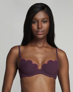 Agent Provocateur Lorna Cupped ビキニ Top レディース ビキニトップ Plum 日本 | V2U-5267