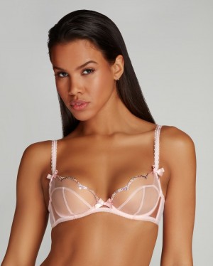 Agent Provocateur Lorna Party Plunge Underwired Bra レディース ブラ ピンク 日本 | R3V-7403