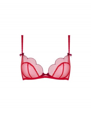 Agent Provocateur Lorna Plunge Underwired Bra レディース ブラ 赤 日本 | N6E-2592