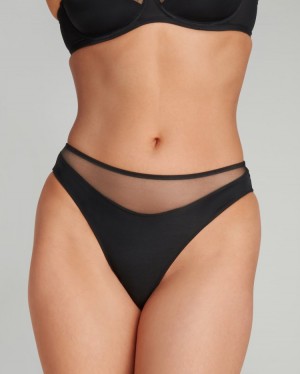 Agent Provocateur Lucky High Leg Brief レディース ブリーフ 黒 日本 | Y7D-5963