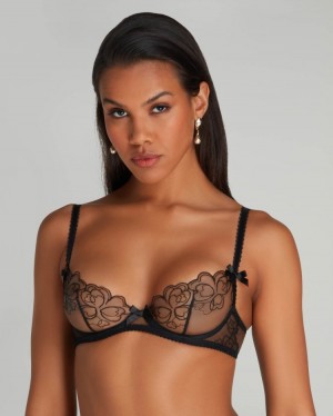 Agent Provocateur Maysie Plunge Underwired Bra レディース ランジェリー 黒 日本 | L9R-3169