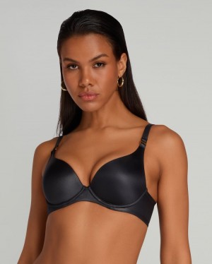 Agent Provocateur Paige Moulded Plunge Underwired Bra レディース ブラ 黒 日本 | O9M-1186