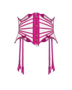 Agent Provocateur Rubi Waspie レディース カフス、チョーカー、ボディチェーン Magenta/Sand 日本 | Y0V-8335