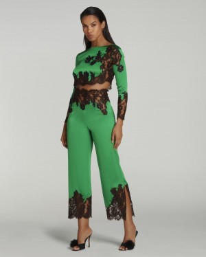 Agent Provocateur Trishya Pyjama Trouser レディース パジャマ Emerald/Black 日本 | E5Q-8510