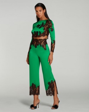 Agent Provocateur Trishya Pyjama Trouser レディース パジャマ Emerald/Black 日本 | Q0W-5205