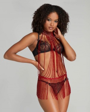 Agent Provocateur Yarolika Playsuit レディース プレイスーツ Red/Sand 日本 | G4U-6859