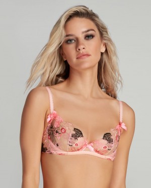 Agent Provocateur Zuri Plunge Underwired Bra レディース ブラ ピンク 日本 | K6P-8140