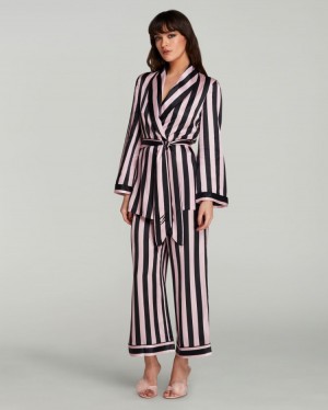 Agent Provocateur クラシック Pyjama Top レディース パジャマ Stripe/Pink 日本 | C2F-5683