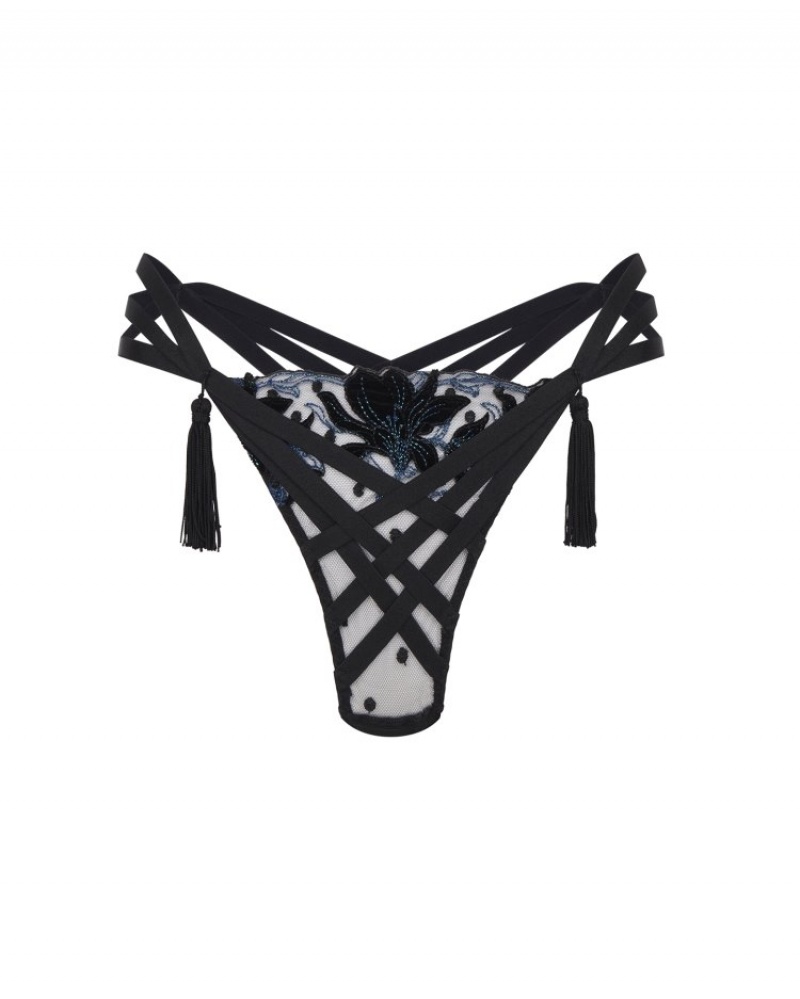 Agent Provocateur Adellah Full Brief レディース ブリーフ Black/Teal 日本 | C4V-0462