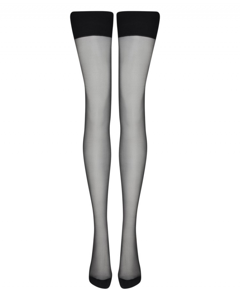 Agent Provocateur Adellah Stockings レディース ストッキングとホールドアップ 黒 日本 | U2Q-3526