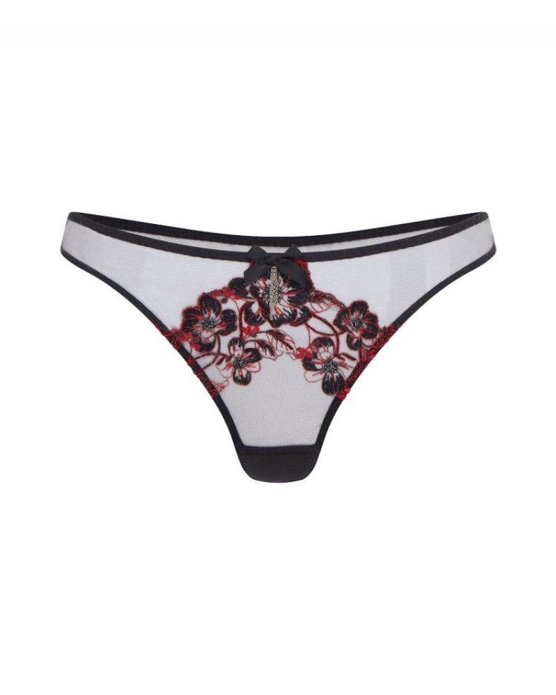 Agent Provocateur Amoura High Apex Underwired Bra レディース ランジェリー Black/Red 日本 | H8Z-7372