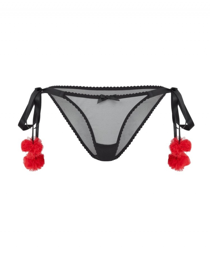 Agent Provocateur Bite Me Tie Side Brief レディース Tバック Black/Red 日本 | T9Y-2493