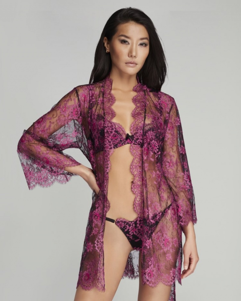 Agent Provocateur Carline Kimono レディース ガウン ピンク 日本 | U2M-3026