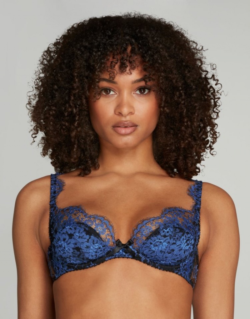 Agent Provocateur Carline Plunge Underwired Bra レディース ブラ 黒 日本 | F1A-6812