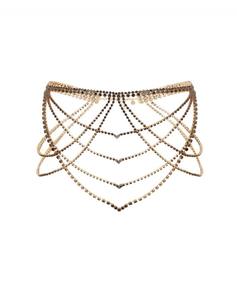 Agent Provocateur Carllina Belt レディース アクセサリー Black/Gold 日本 | X3E-0340