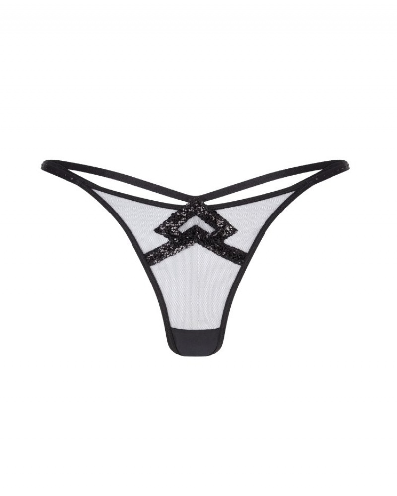 Agent Provocateur Celestia ひも レディース Tバック 黒 日本 | Y6W-7506