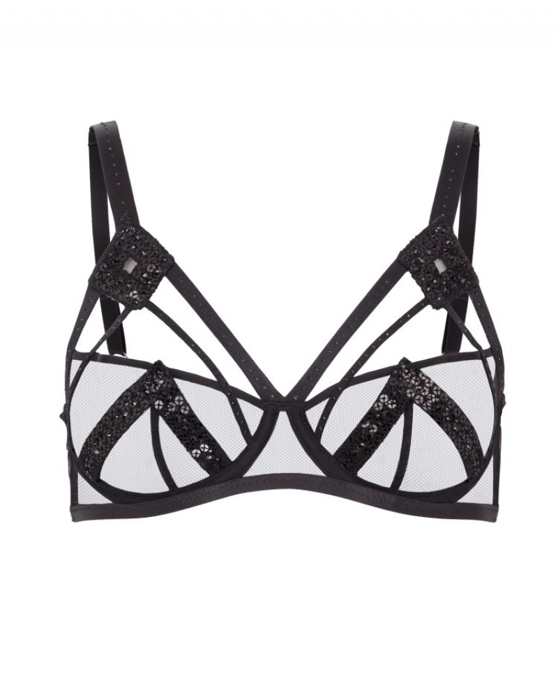 Agent Provocateur Celestia ひも レディース Tバック 黒 日本 | Y6W-7506