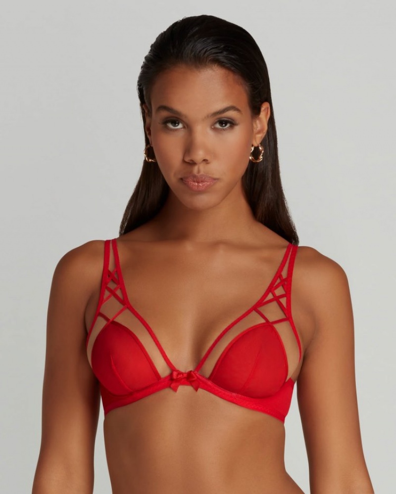 Agent Provocateur Cherise High Apex Underwired Bra レディース ブラ Red/Sand 日本 | Z0Y-1258