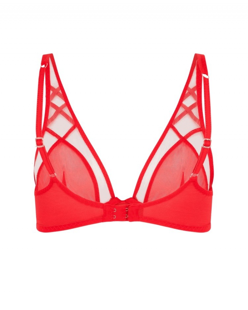 Agent Provocateur Cherise High Apex Underwired Bra レディース ブラ Red/Sand 日本 | Z0Y-1258