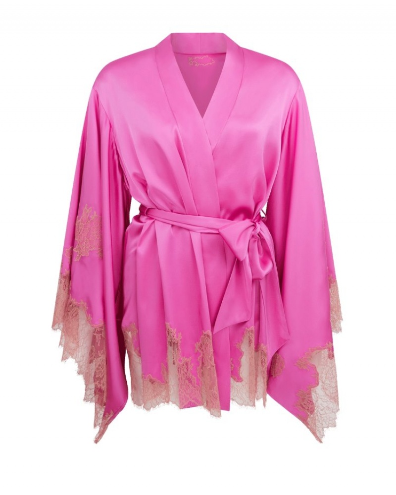 Agent Provocateur Christi Long Kimono レディース ガウン Pink/Terracotta 日本 | C2P-1013