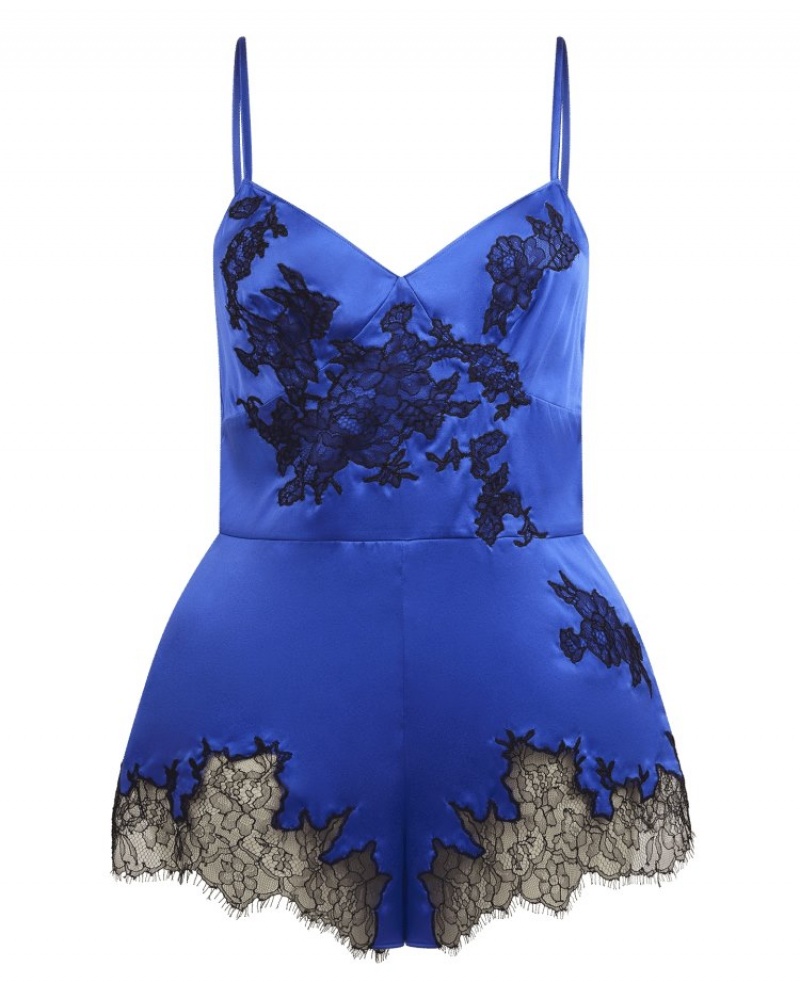 Agent Provocateur Christi Teddy レディース パジャマ 青 日本 | Y7C-8337