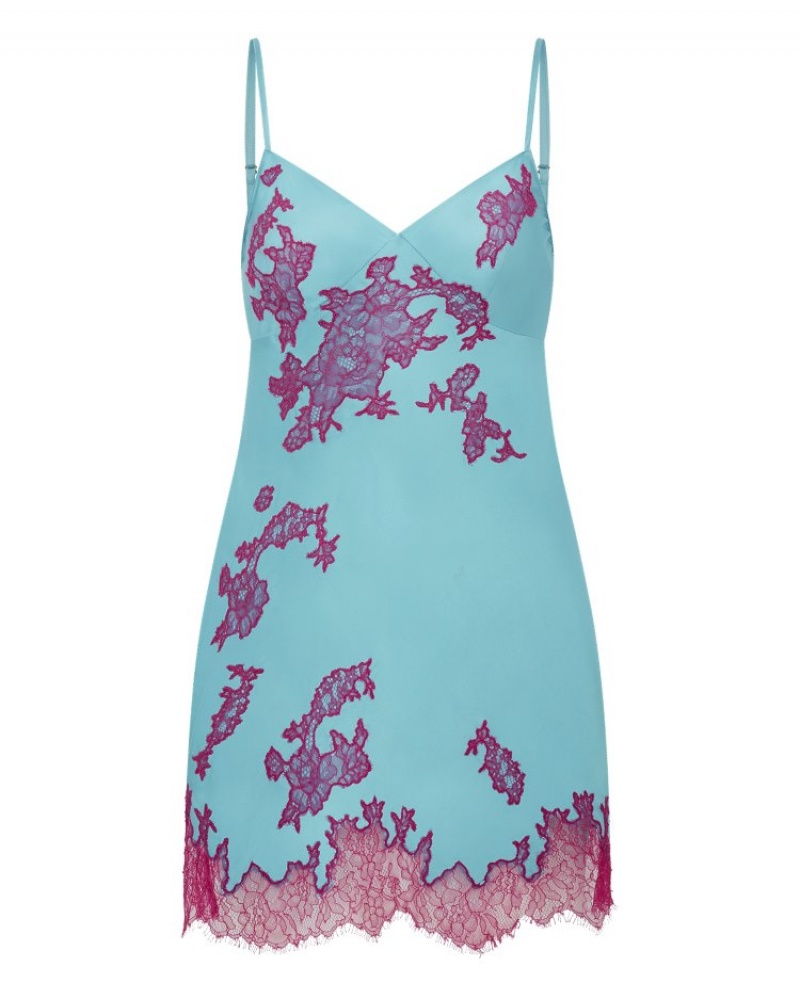 Agent Provocateur Christi Teddy レディース パジャマ Teal/Pink 日本 | E4Z-7128