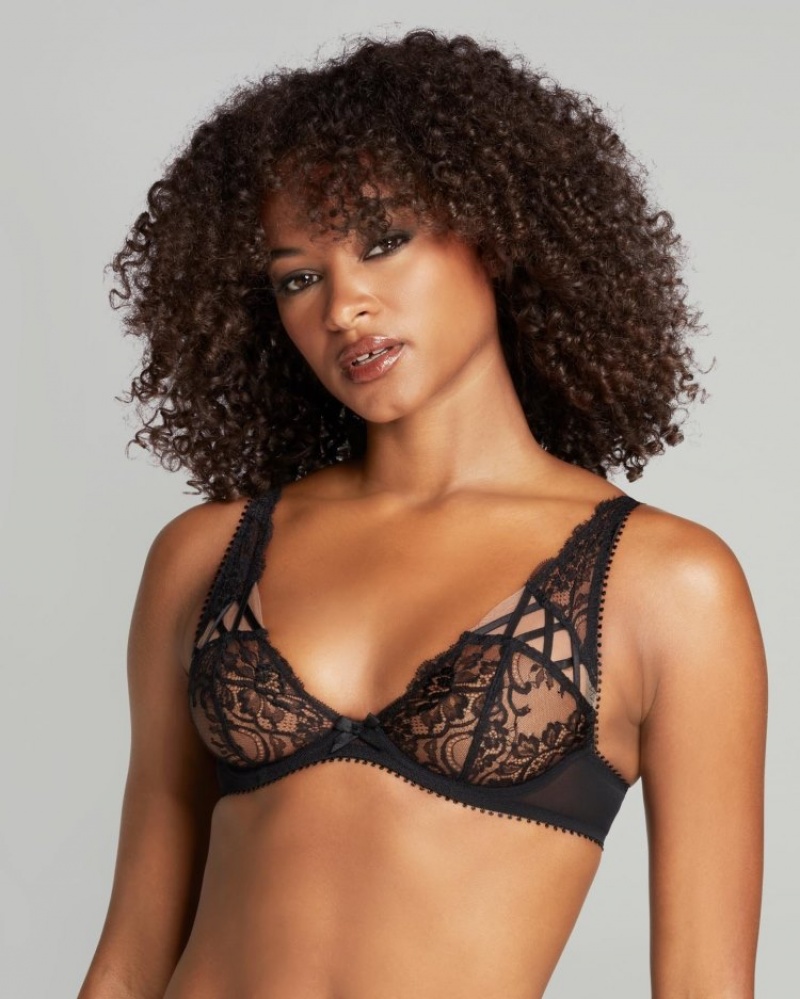 Agent Provocateur Cordellia High Apex Bra レディース ブラ 黒 日本 | Q2I-0806