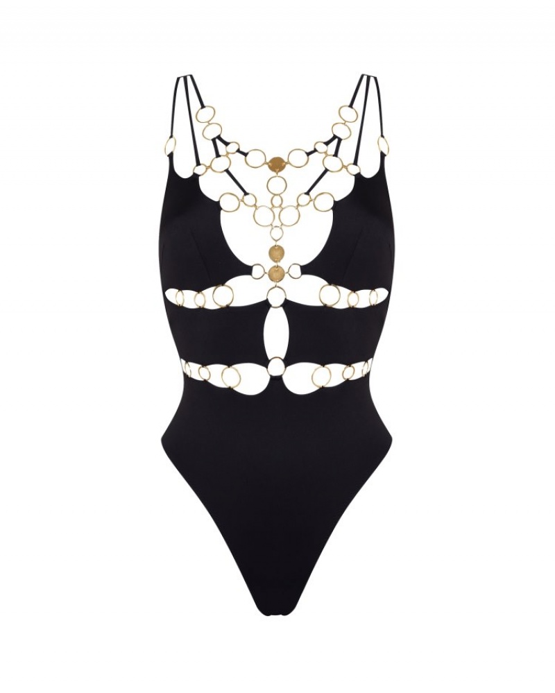 Agent Provocateur Davine Swimsuit レディース 水着 黒 日本 | G9K-7010