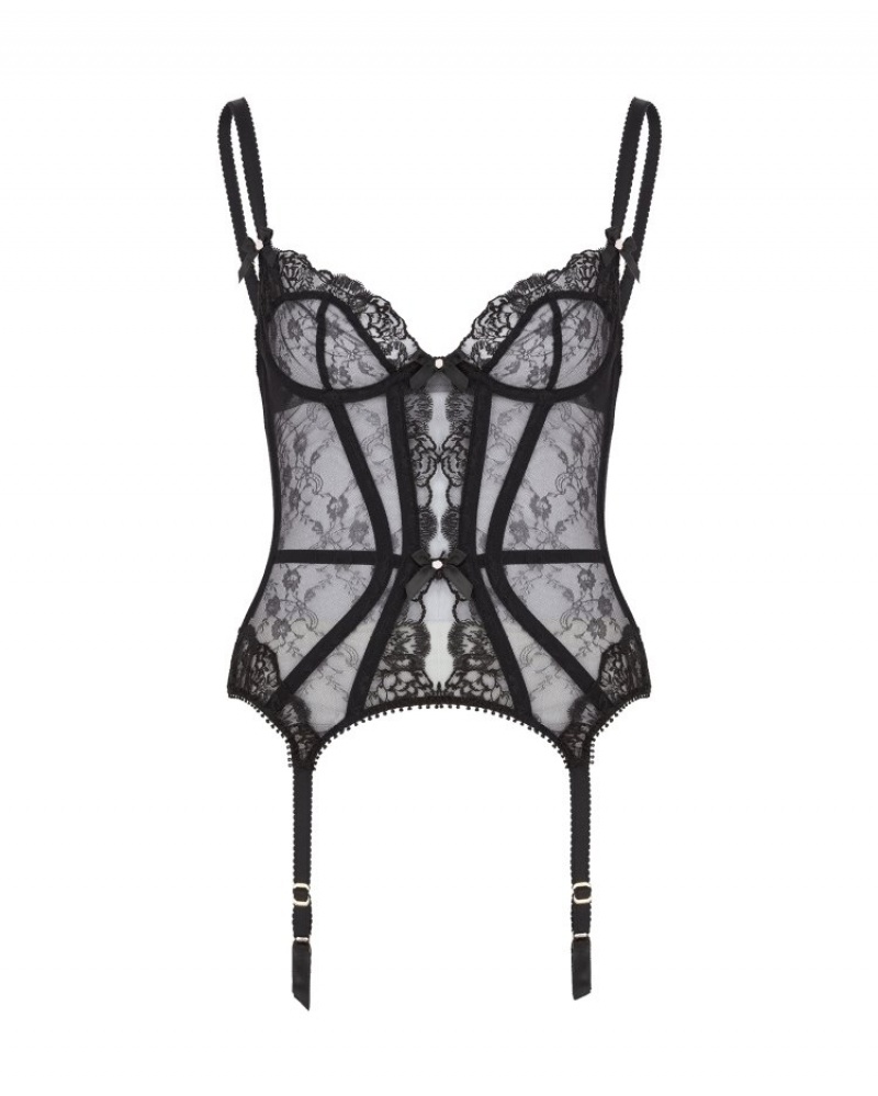 Agent Provocateur Edwina Basque レディース ボディスーツ 黒 日本 | A1O-3773