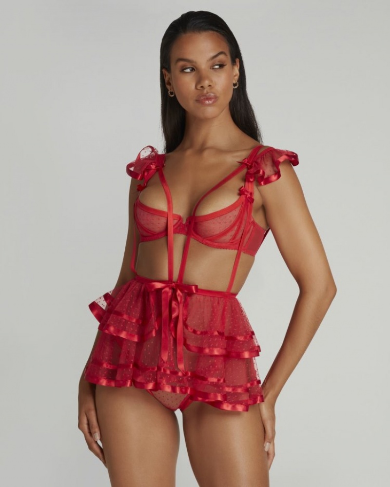 Agent Provocateur Ellora Playsuit レディース プレイスーツ 赤 日本 | I8P-9117