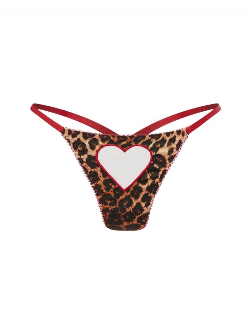 Agent Provocateur Ettie Full Brief レディース ブリーフ Leopard/Red 日本 | H2B-5117