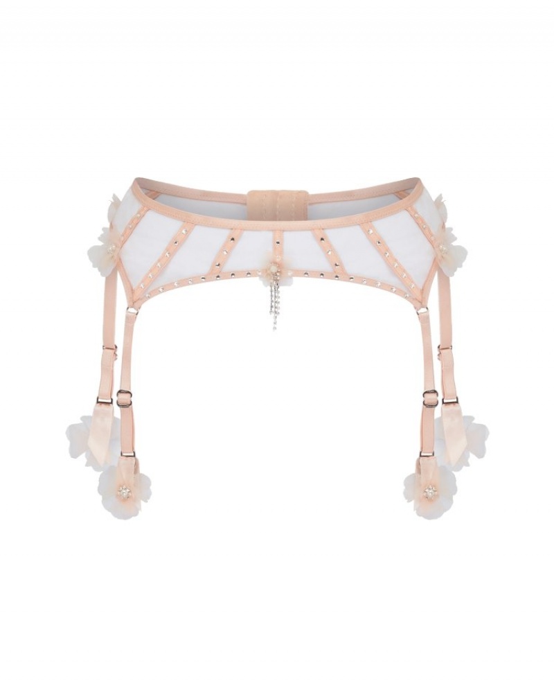 Agent Provocateur Evangelene Garter レディース ガーター Sand 日本 | Q8Z-7712