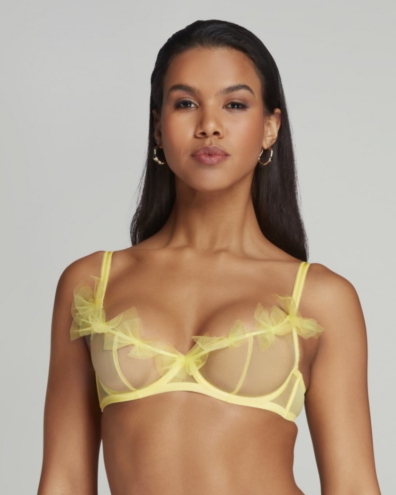 Agent Provocateur Fawn Plunge Underwired Bra レディース ブラ 黄色 日本 | U7A-1819