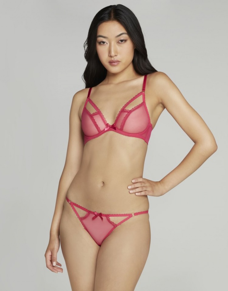 Agent Provocateur Fia Plunge Underwired Bra レディース ブラ ピンク 日本 | T6Q-1833