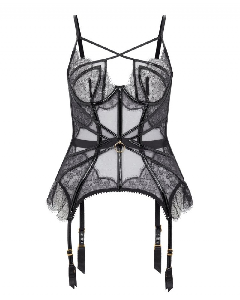 Agent Provocateur Foxie Basque レディース ボディスーツ 黒 日本 | P5J-8095