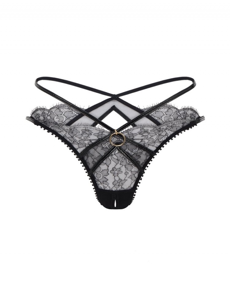 Agent Provocateur Foxie ひも レディース Tバック 黒 日本 | C1F-0327