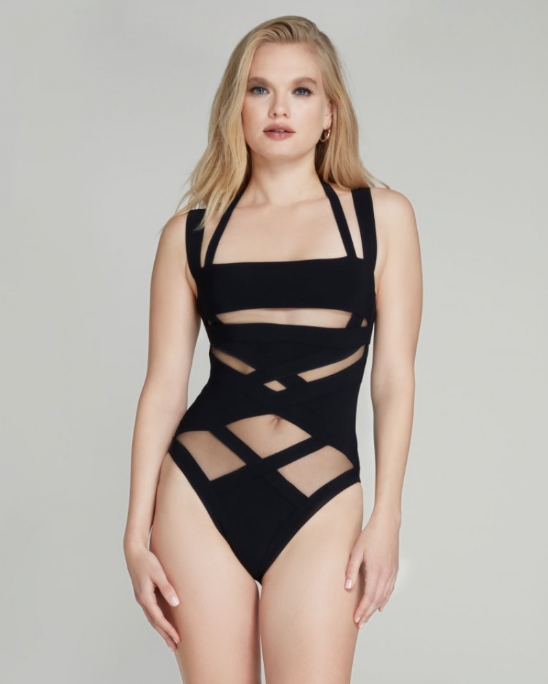 Agent Provocateur Fynlee Swimsuit レディース 水着 黒 日本 | D0C-0353