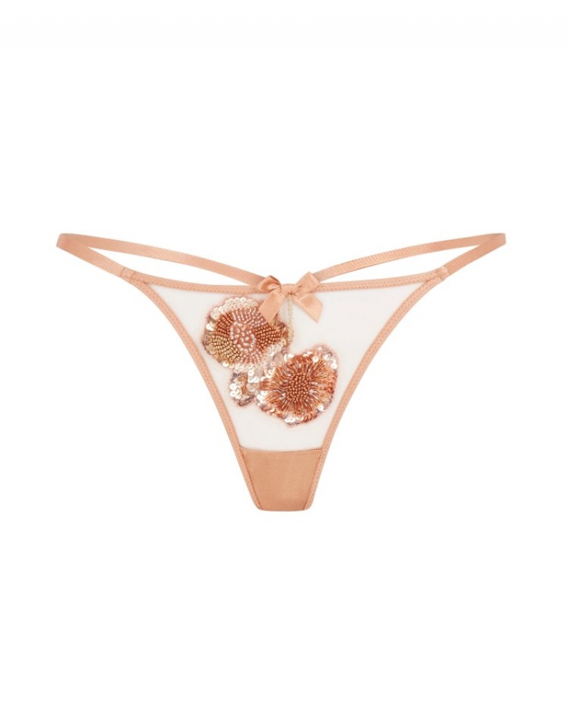 Agent Provocateur Giana Demi Cup Underwired Bra レディース ブラ Gold/Gold 日本 | W7P-0618