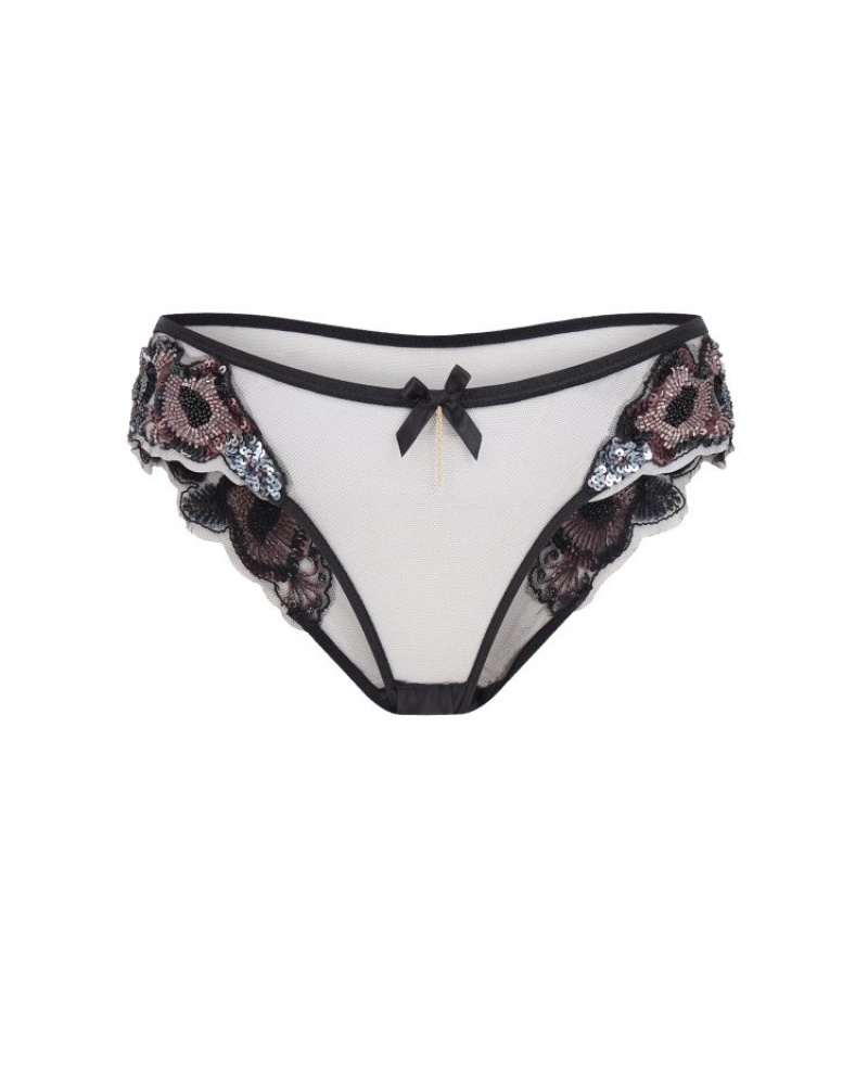 Agent Provocateur Giana ひも レディース Tバック Black/Petrol 日本 | H0M-8916